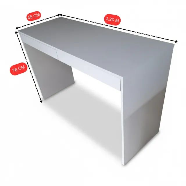 Escrivaninha 120cm com 2 gavetas MDF *NOVA* - Foto 3