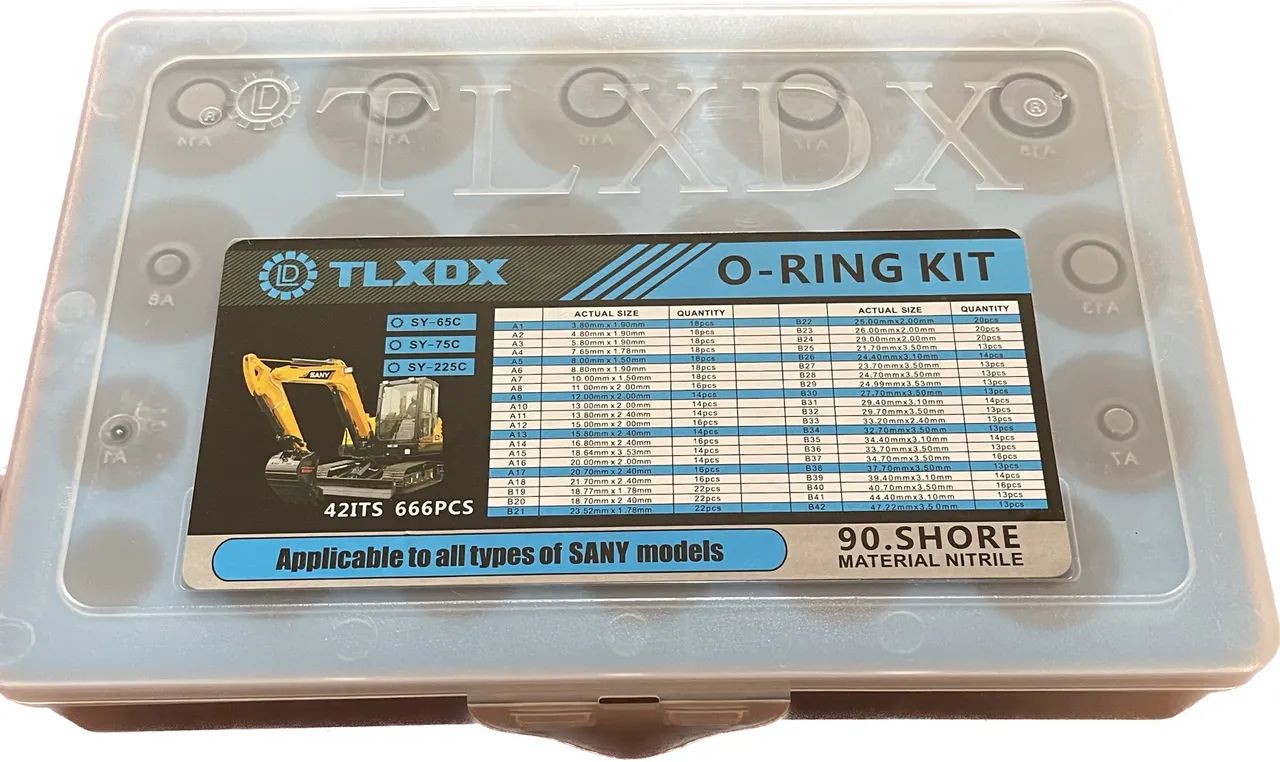 Kit de O-Rings para Tratores e Máquinas SANY - 421 peças 
