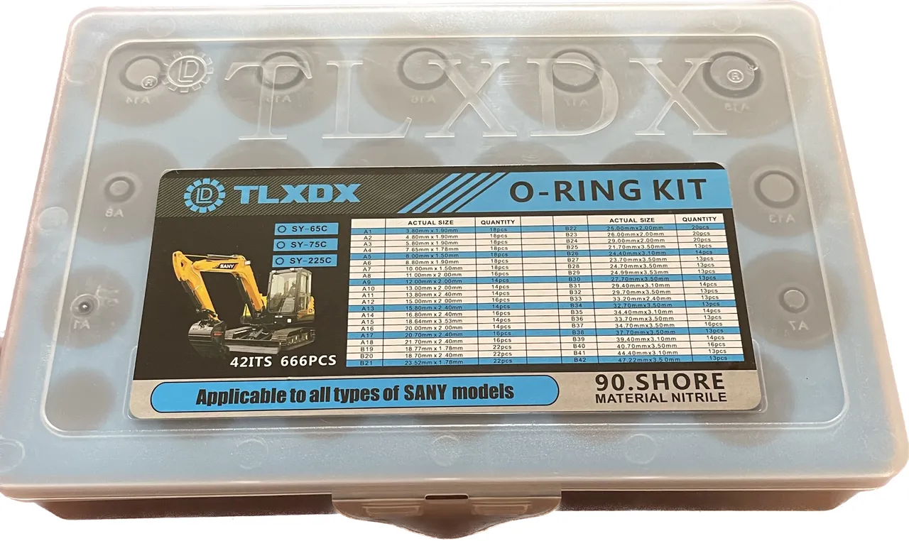 Kit de O-Rings para Tratores e Máquinas SANY - 421 peças