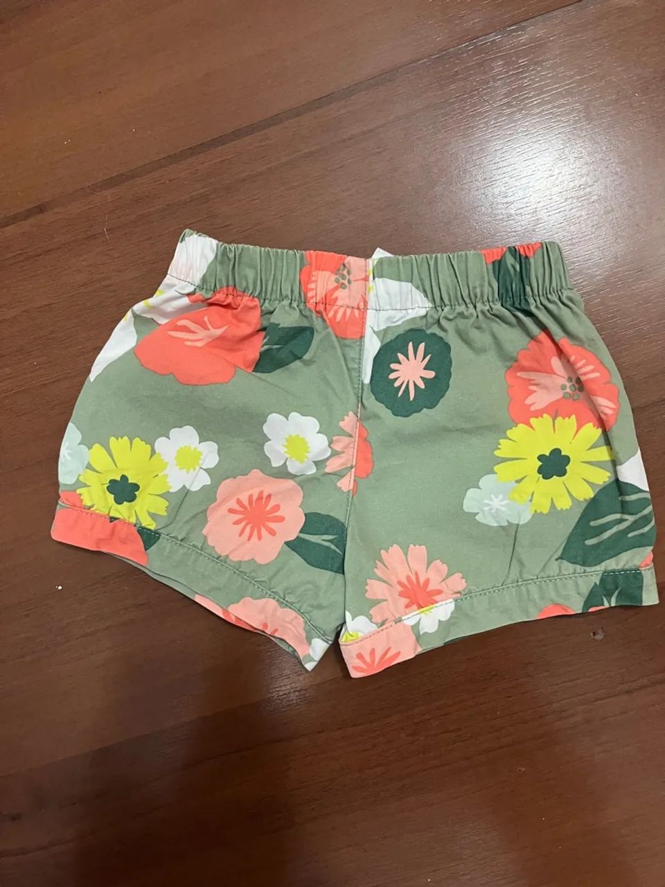 Shortinho cartes  Infantil Floral - Foto 2