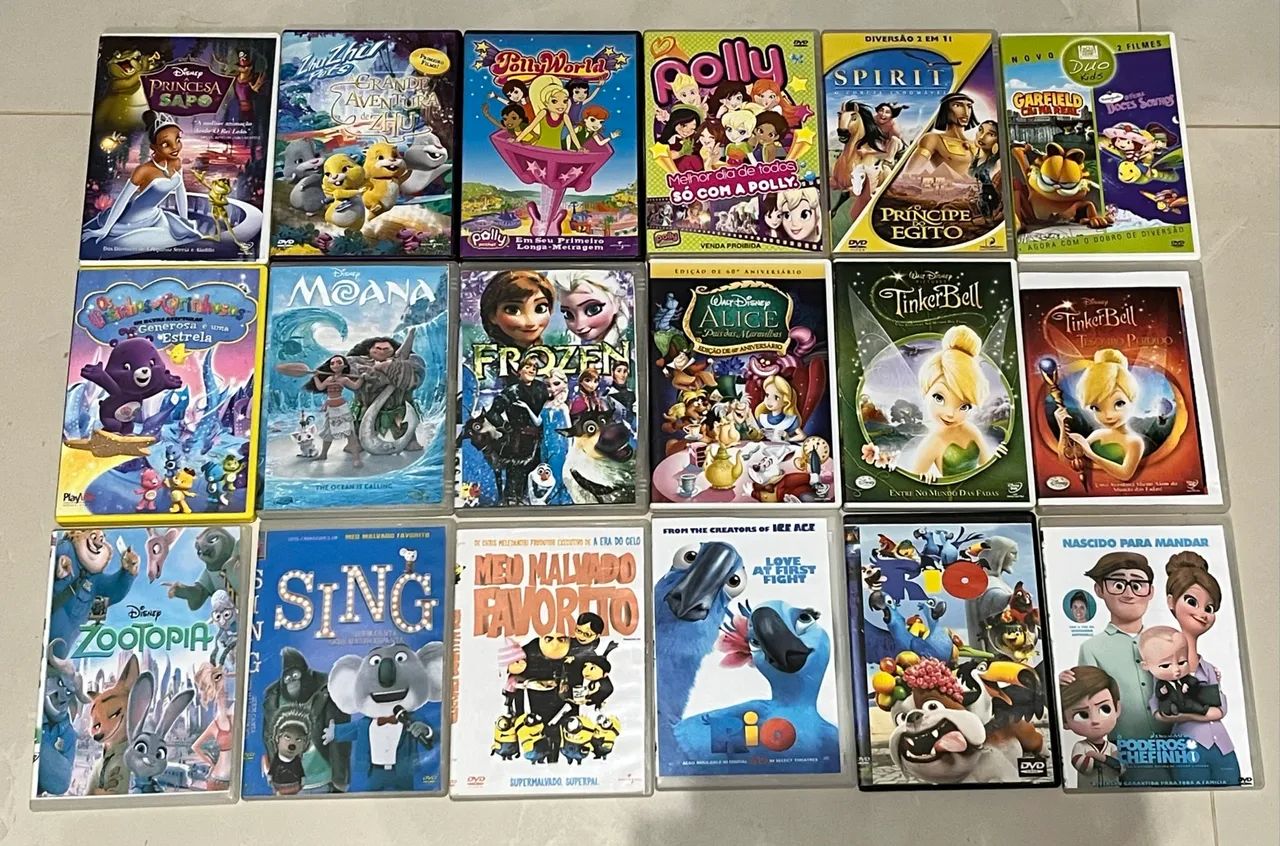 Lote de DVDs de Desenhos Infantis e Filmes  - Foto 3