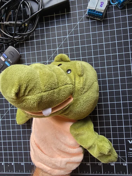 Boneco de Fantoche Jacaré e Pato - Brinquedo para Crianças