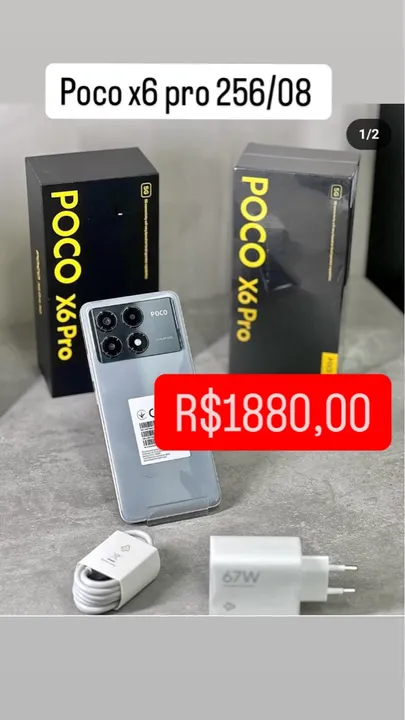 Poco X6 Pro 256GB 8GB RAM - Novo Lacrado Entrega Gratis