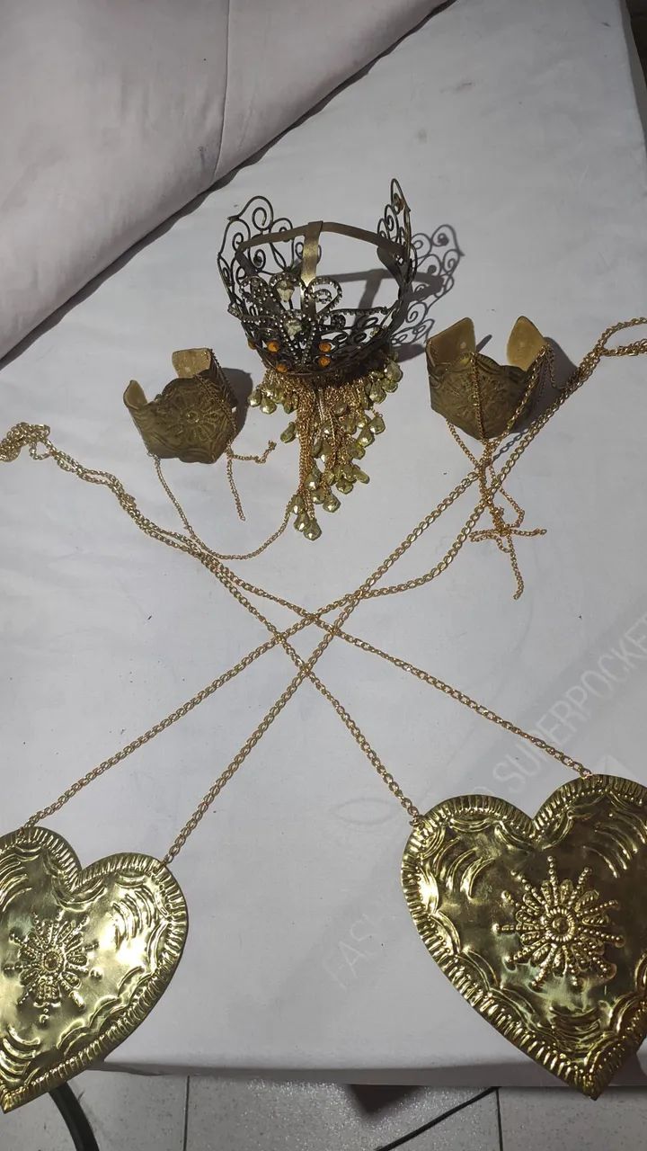 Adorno para orixá oxum dourado - candomblé  - Foto 4