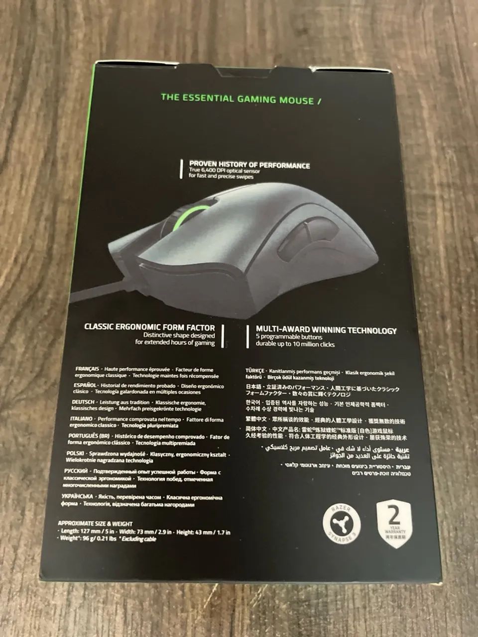 Razer DeathAdder Essential - Mouse Gamer com Fio - Foto 2