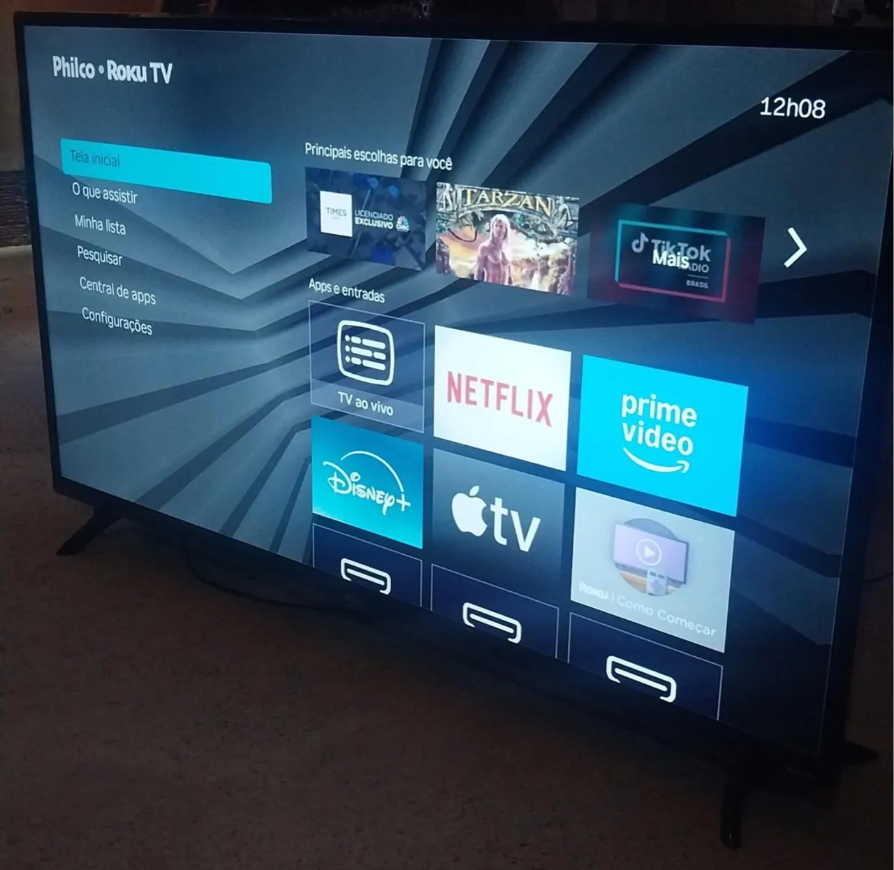 Smart TV Philco Roku - Tela Inicial