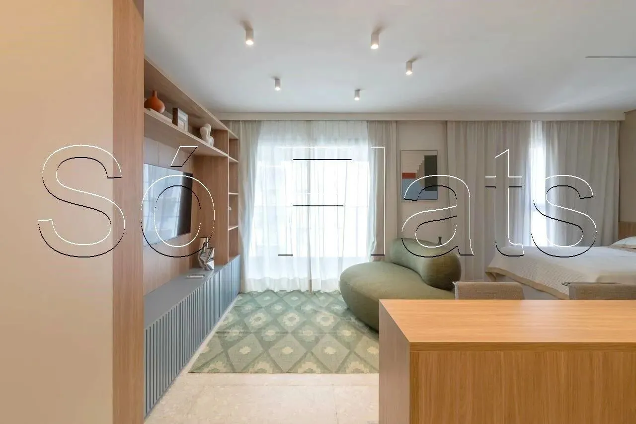 Studio no Residencial MeWe Jardins disponível para locação contendo 41m², 1 dormitório e 1