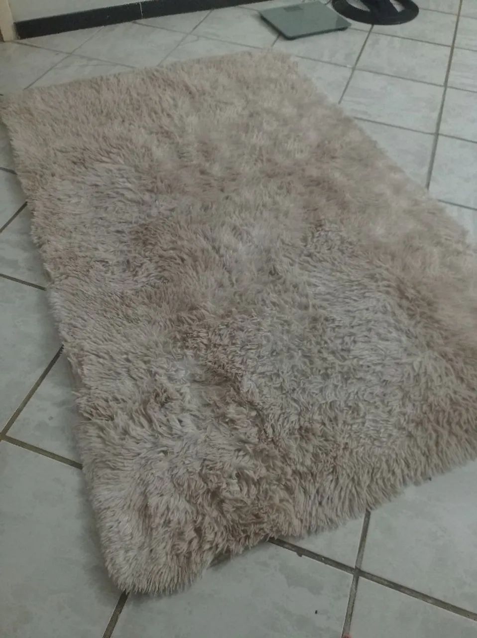 Tapete Peludo Bege