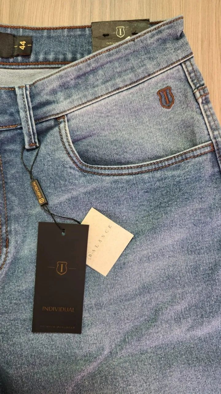 Calça Jeans INDIVIDUAL Original | 5 Pockets | BALANCE | Tam 44 - Foto 2