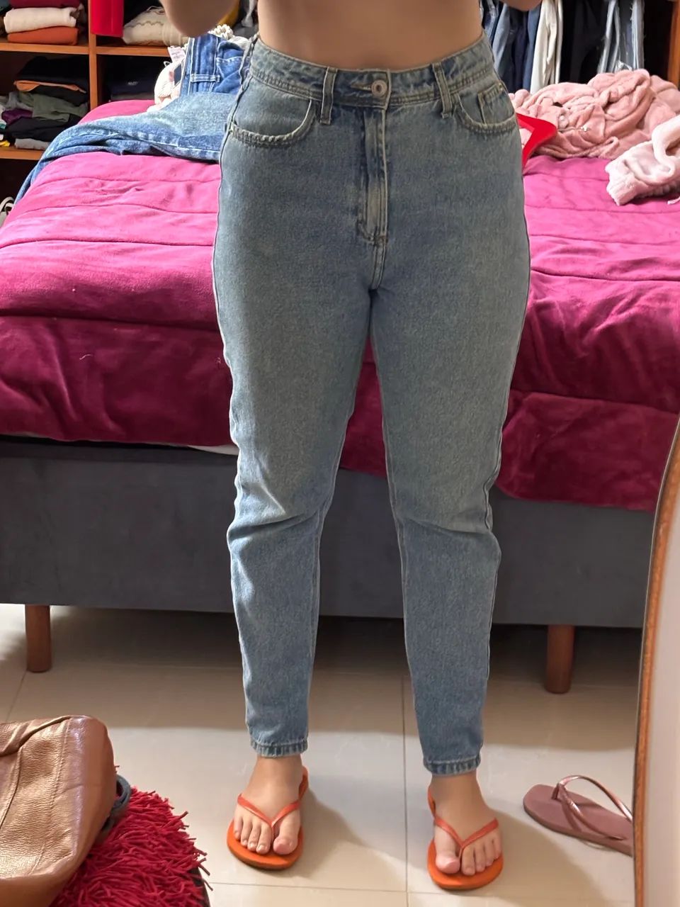Calça mom jeans