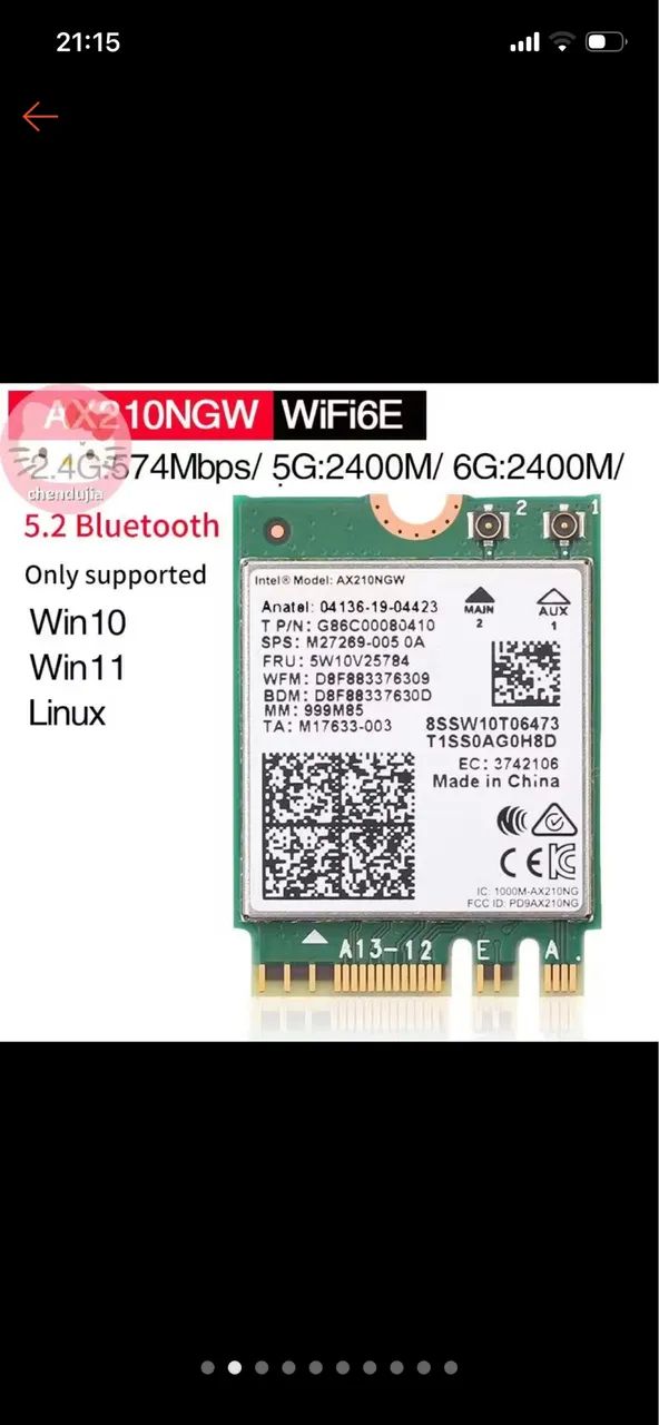 Adaptador Wi-Fi nvme - Foto 4
