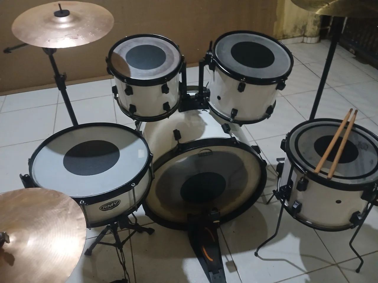 Bateria acústica RMV completa  - Foto 4