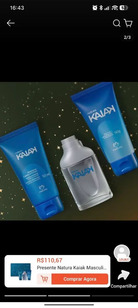 KIT PERFUME KAIAK MASCULINO NOVO LACRADO!!!  - Foto 5