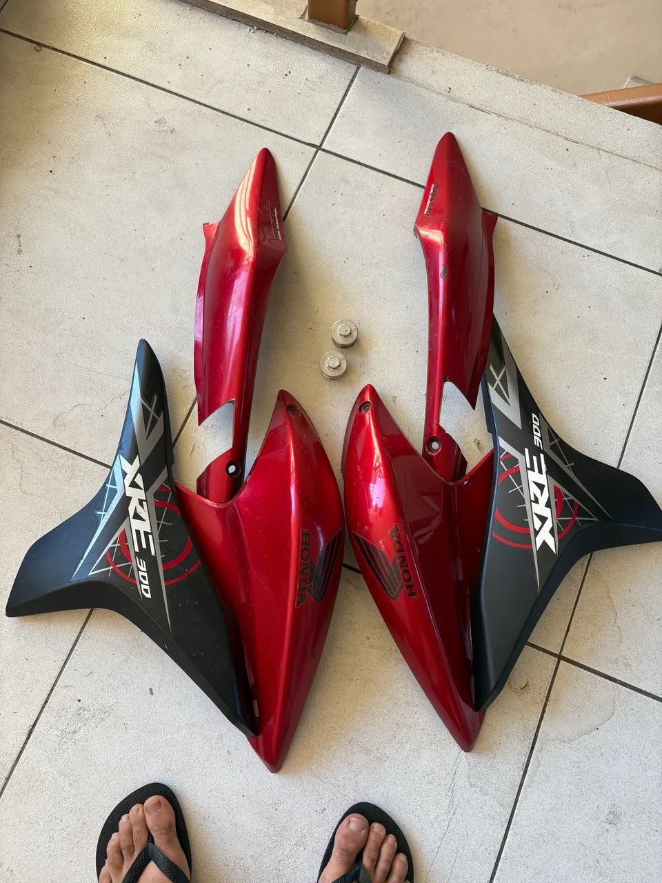 Kit carenagem xre 300 2012 aba + rabeta