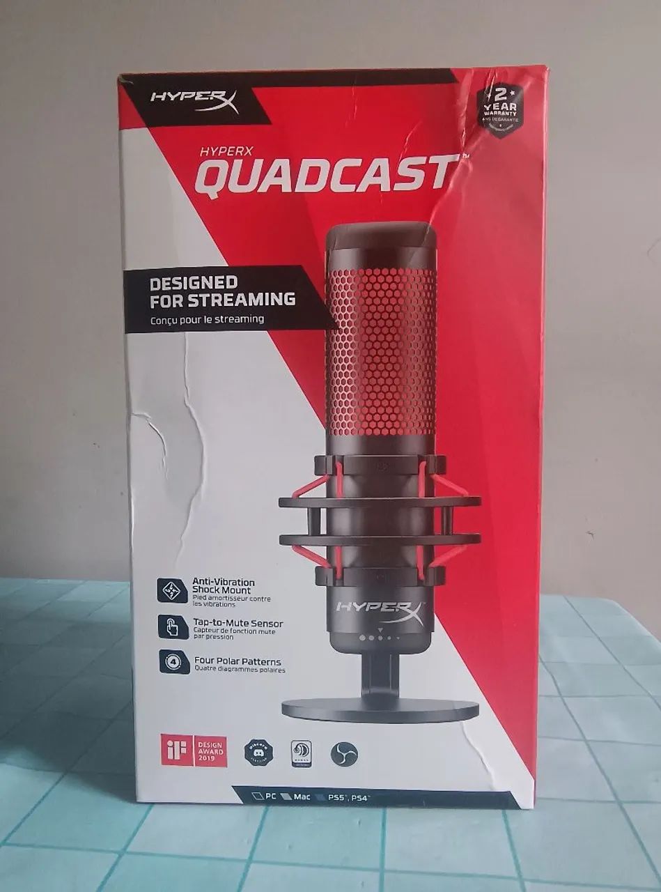 Microfone HyperX Quadcast profissional - Foto 3