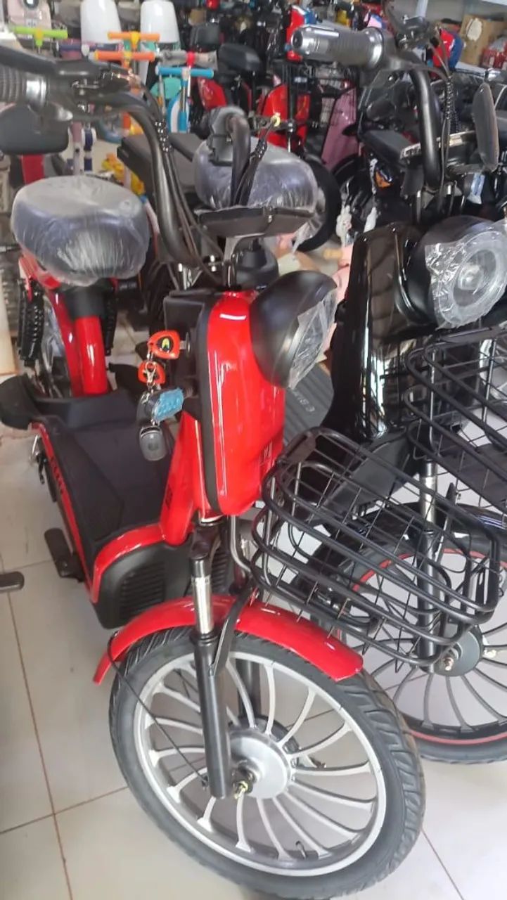 Bicicleta elétrica aro 20 500w com alarme e chave reserva  - Foto 2