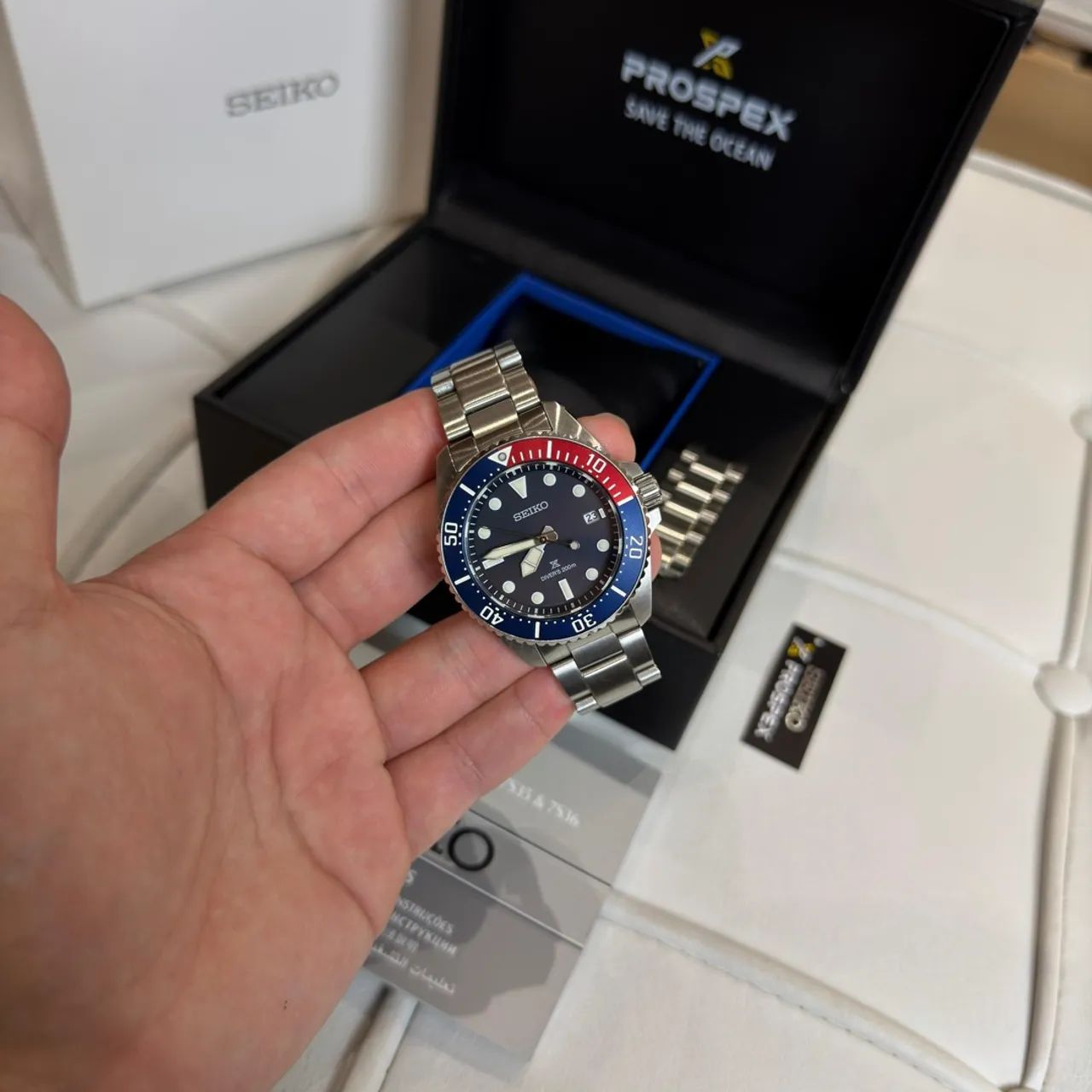 Seiko Prospex Solar Diver Pepsi - Foto 4