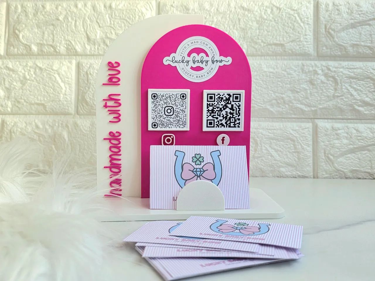 Plaquinha  QR Code personalizada ZAP Instagram Facebook tik Tok - Foto 2
