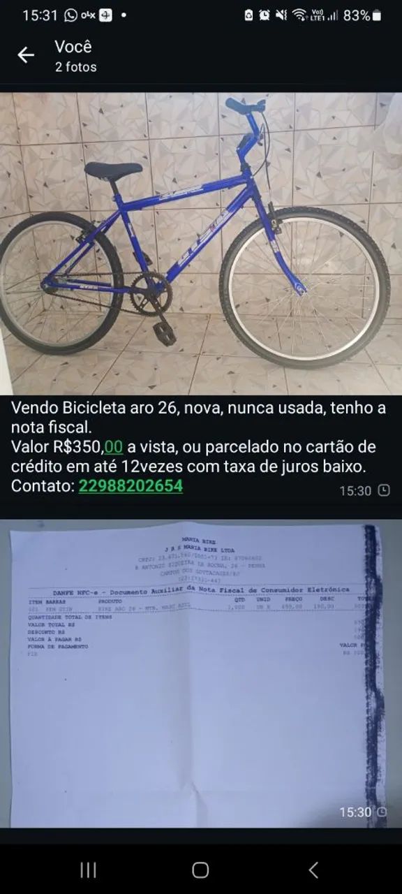Bicicleta aro 26