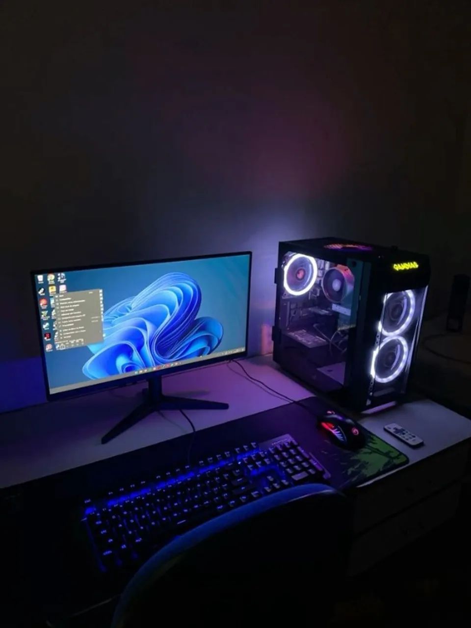 PC GAMER COMPLETO - RYZEN 7 + RTX 3060 - RGB - ALTO DESEMPENHO
