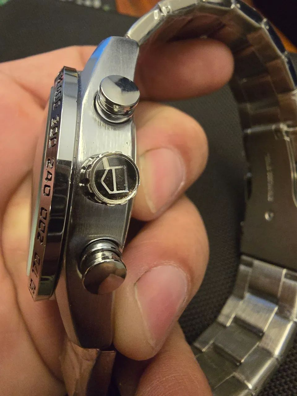 Relógio em aço pulseira em aço Cronógrafo  - Foto 2