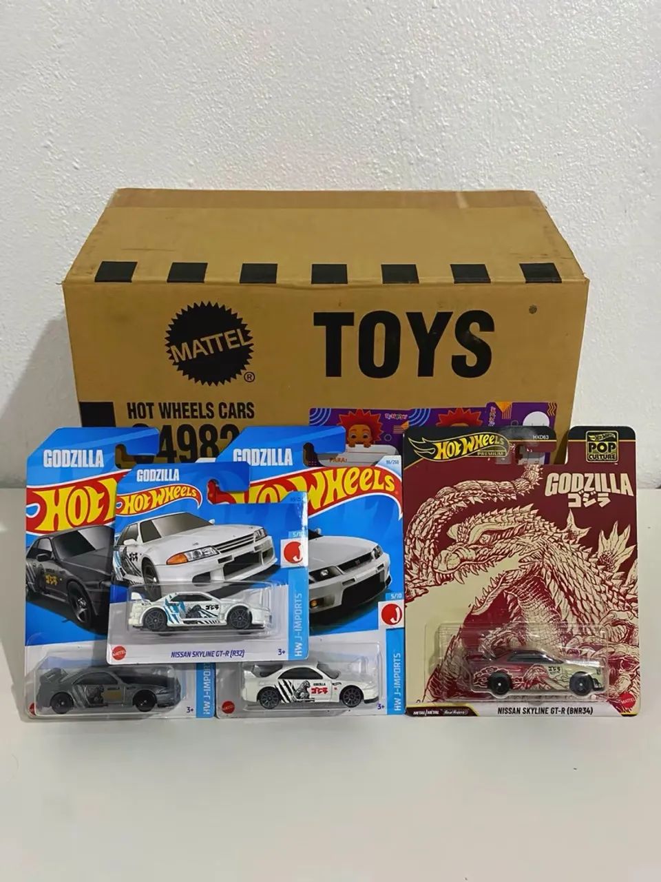 Lote hot wheels Godzilla