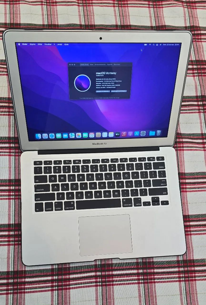 Apple Macbook Air 2015 i5 8gb 256gb O Mais Fino Do Mundo Muito