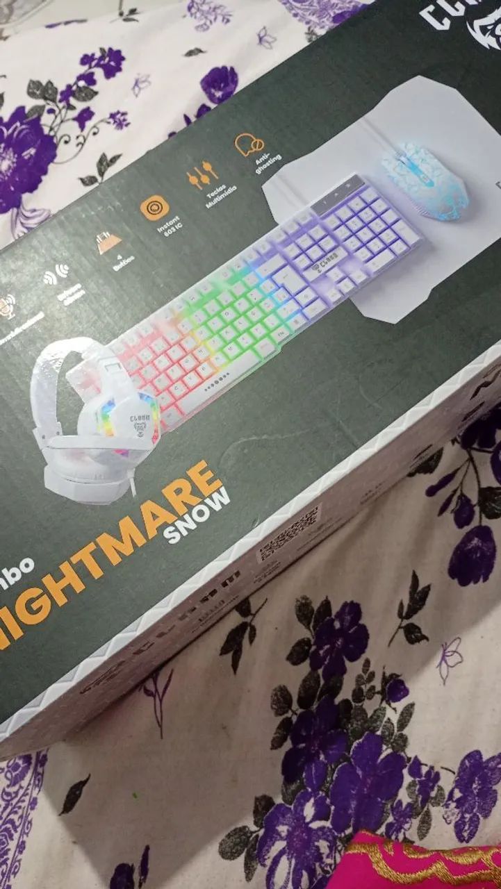 teclado gamer mouse com led mouse 