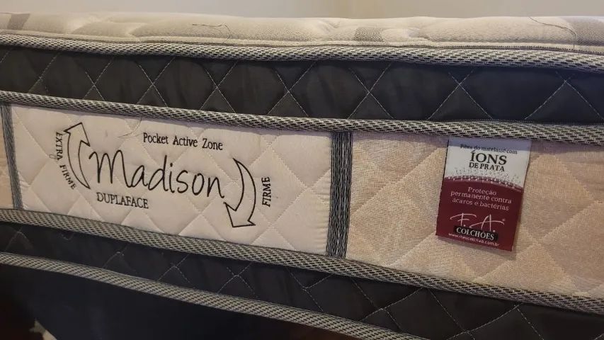 Cama Box Solteiro Americano FA Colchões - Madison (Molas Ensacadas) - Foto 3