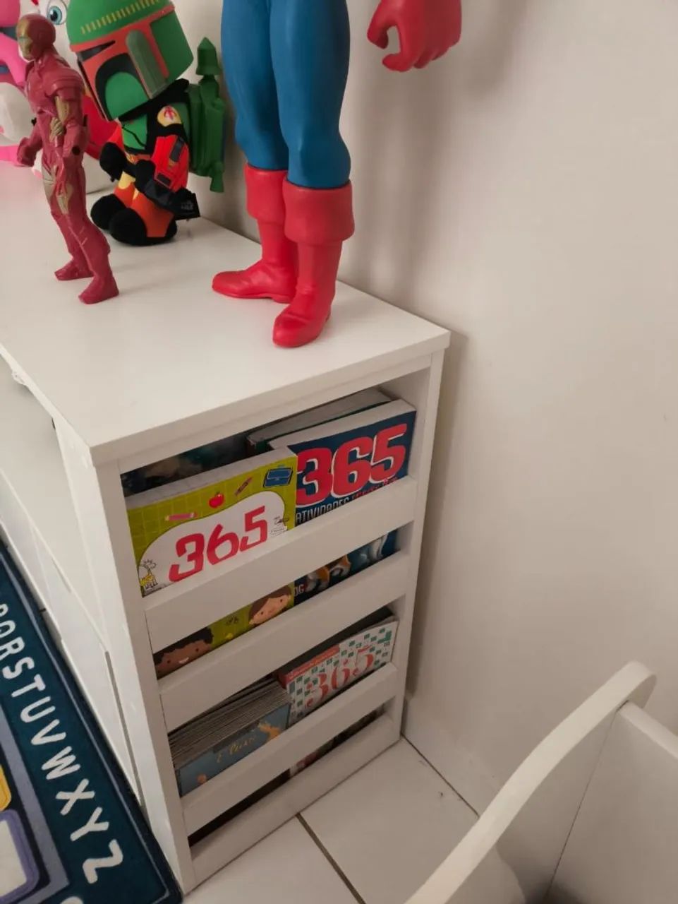 Organizador infantil 4 baus porta livros e carrinhos  - Foto 4