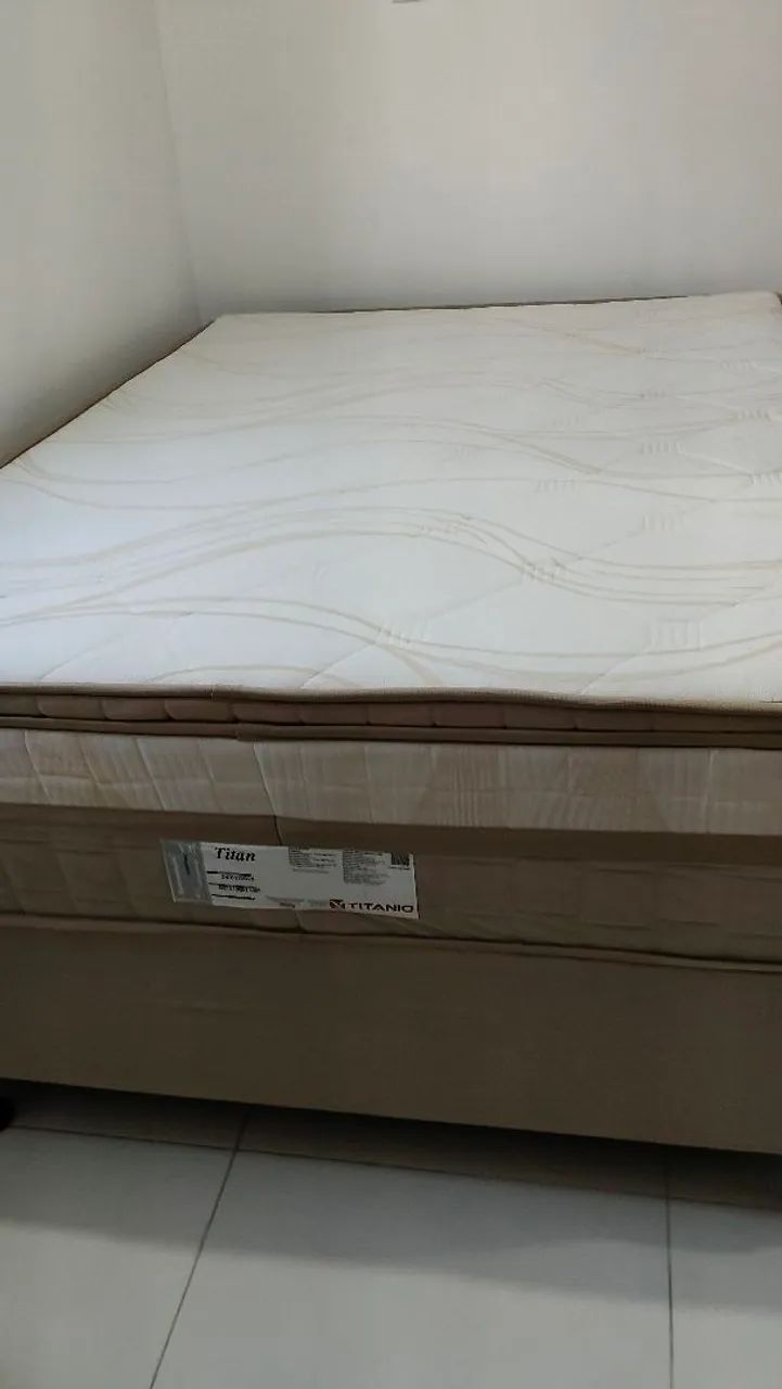 Cama box casal , base + colchão  - Foto 2