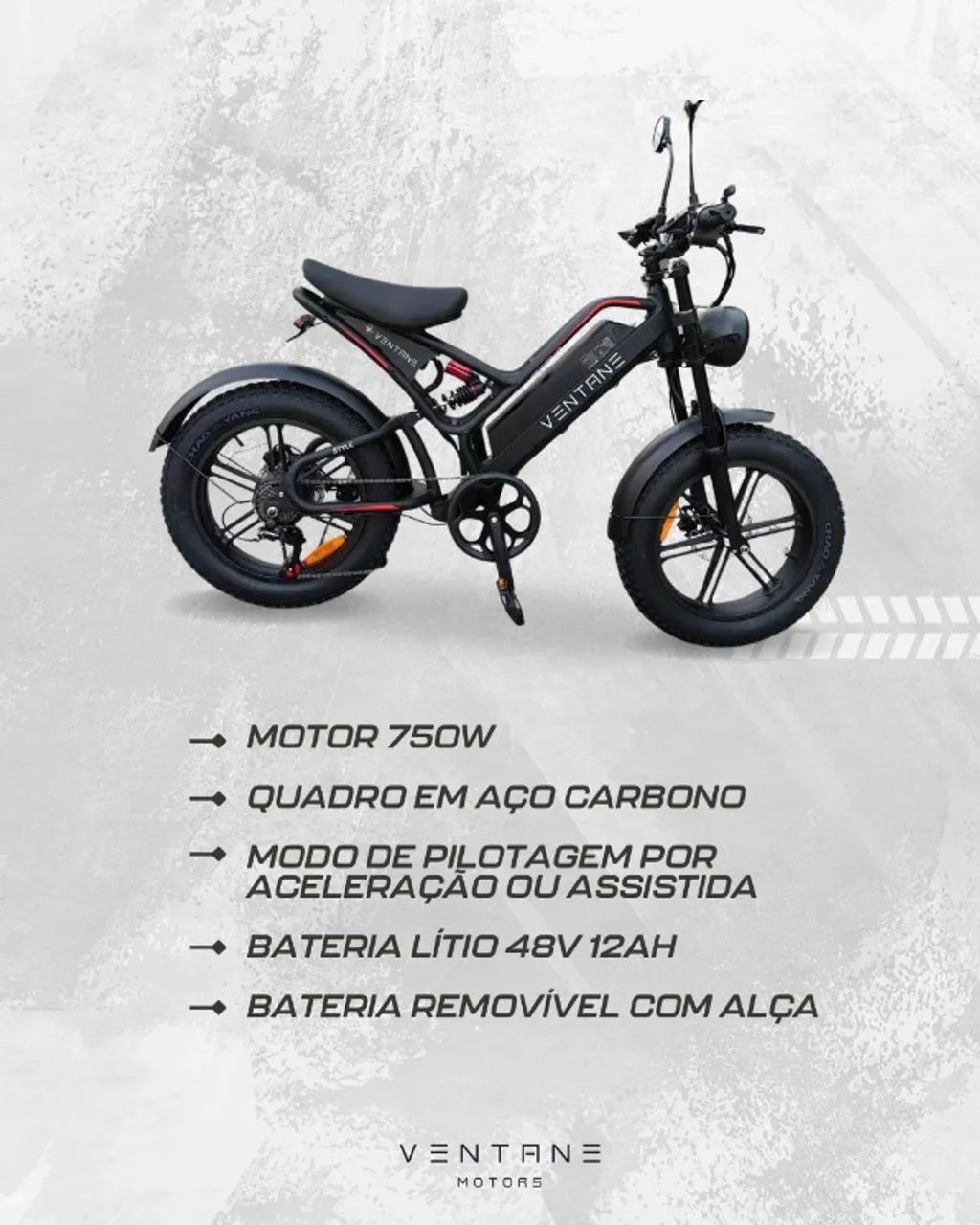 Bicicleta Elétrica STYLE 750w | MOTO CHEFE - Foto 2
