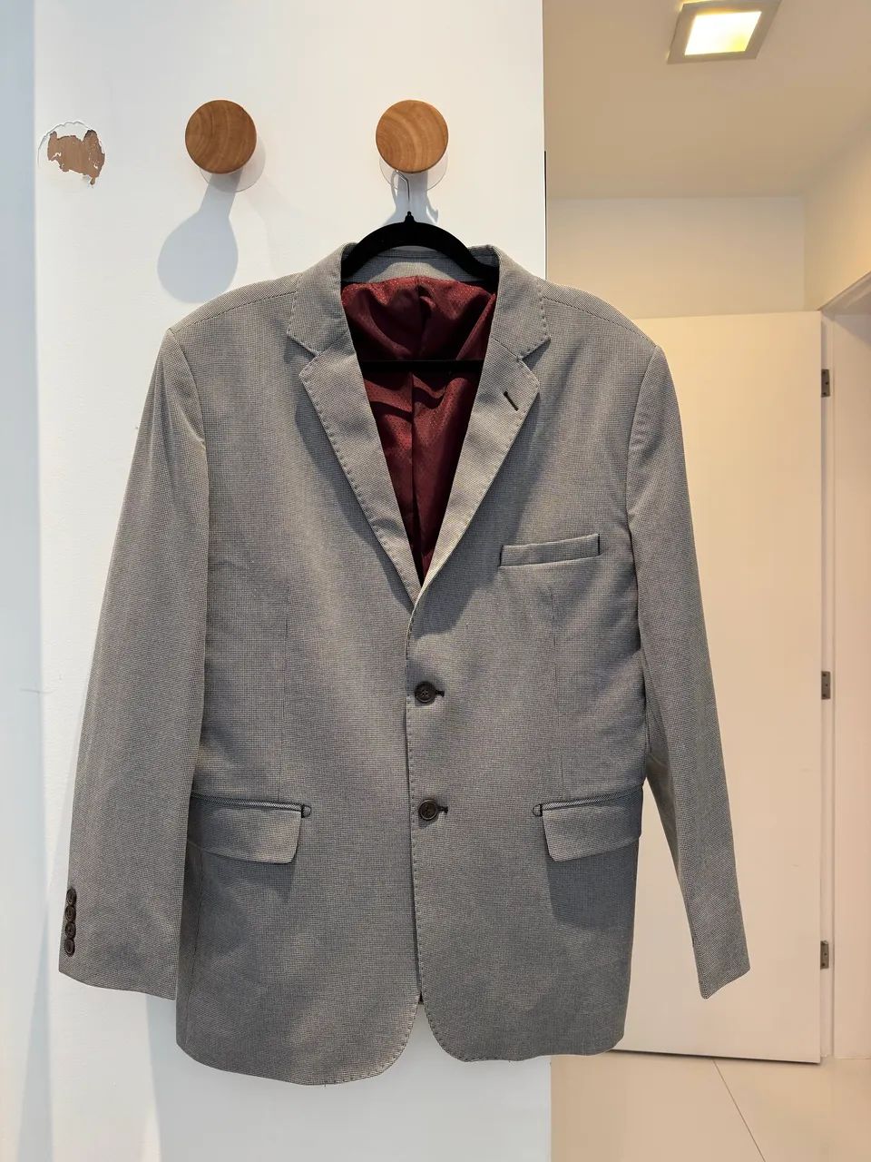 Blazer masculino - preto e branco - Tm 52