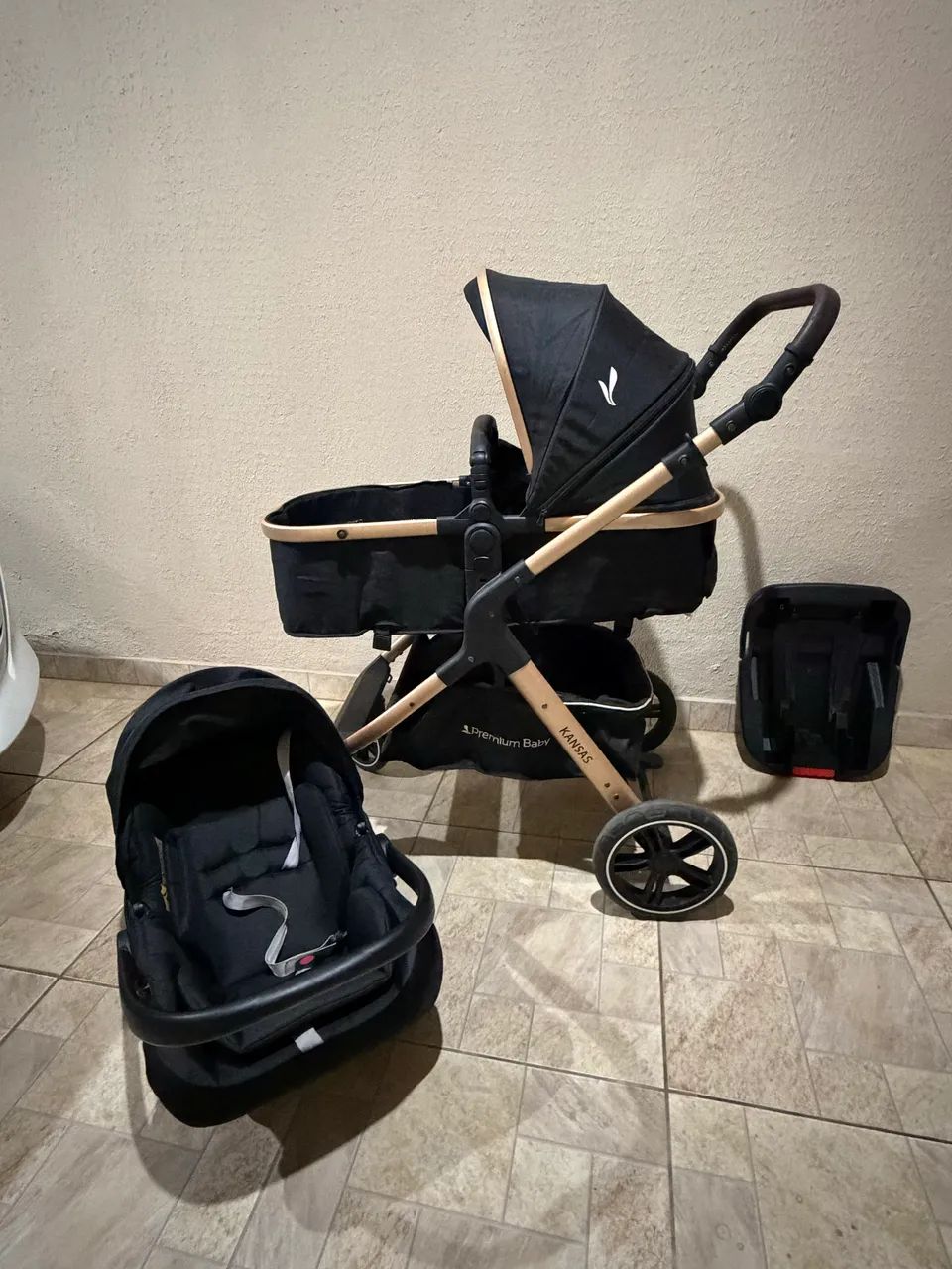 Carrinho de bebê 3 em 1  - Foto 3