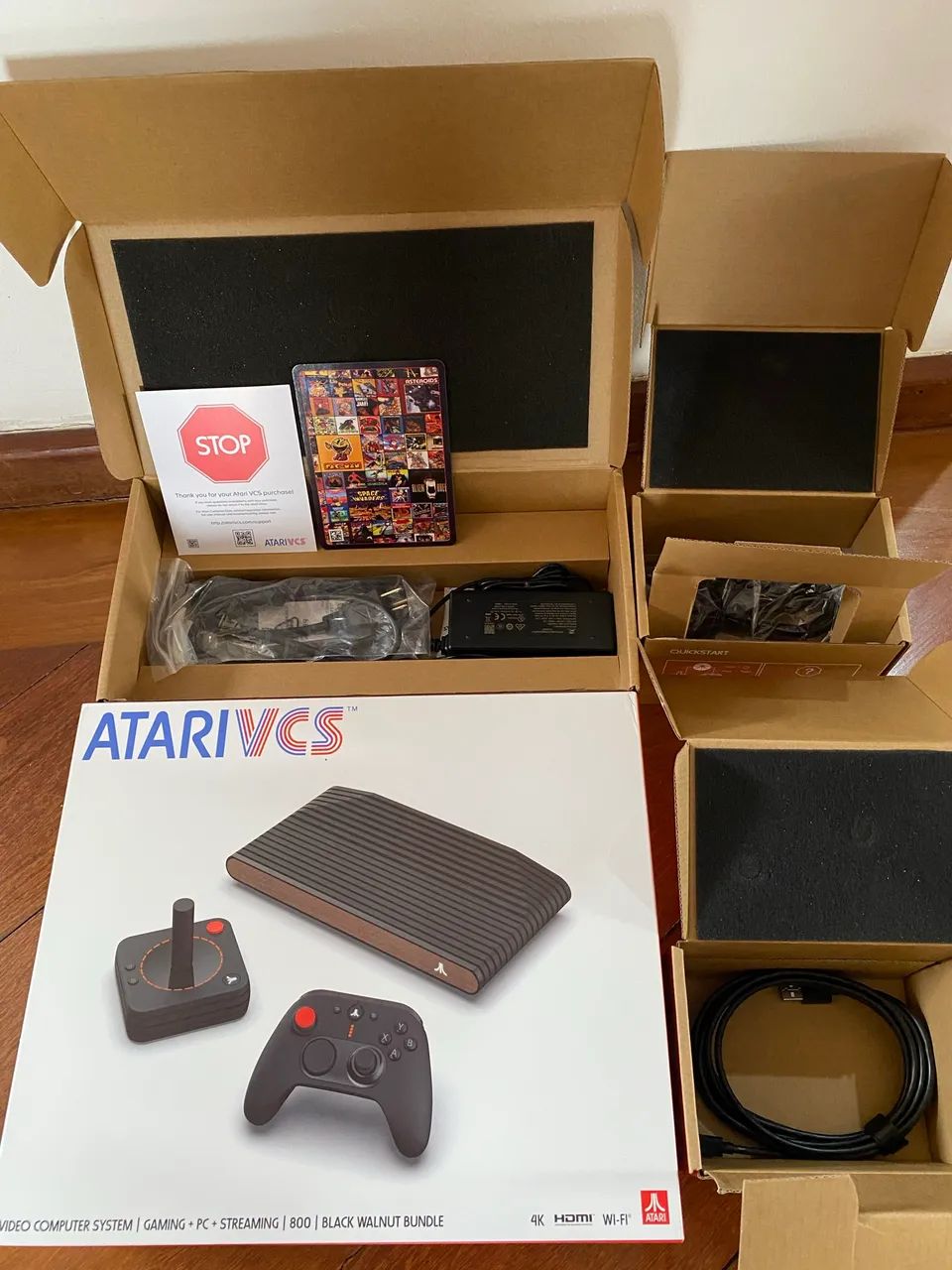 Console Atari vcs atualizado 2025, lindo!!!!!