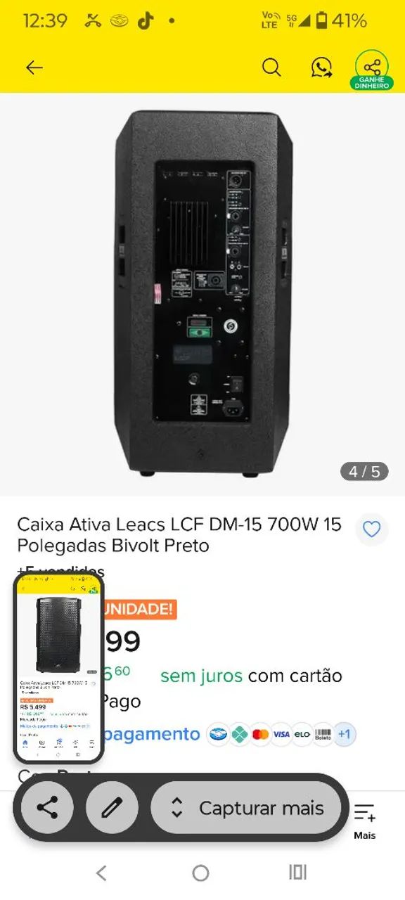 Caixa de som profissional. - Foto 3