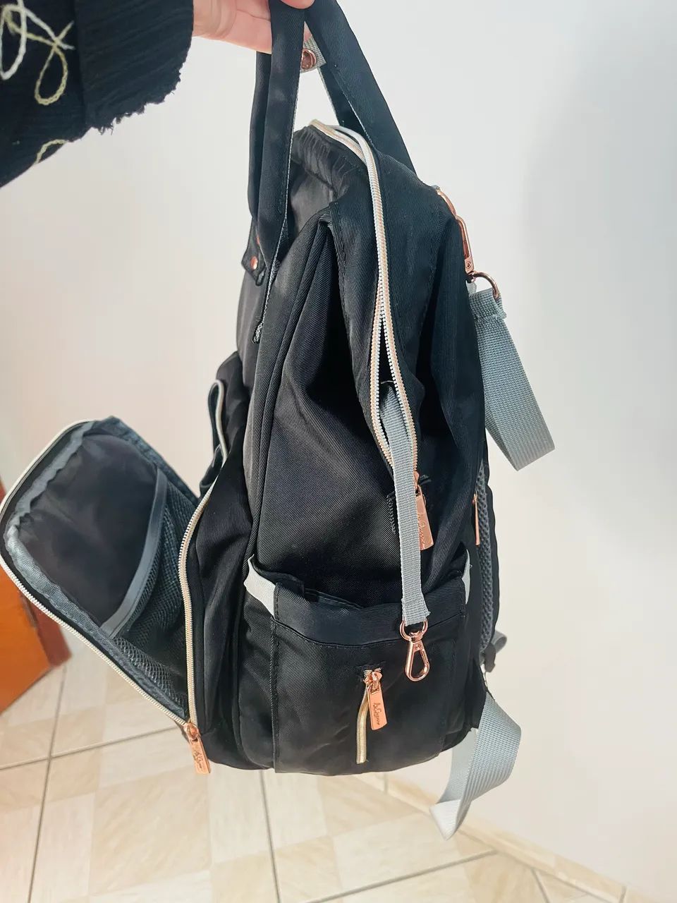Bolsa mochila maternidade lequeen - Foto 2