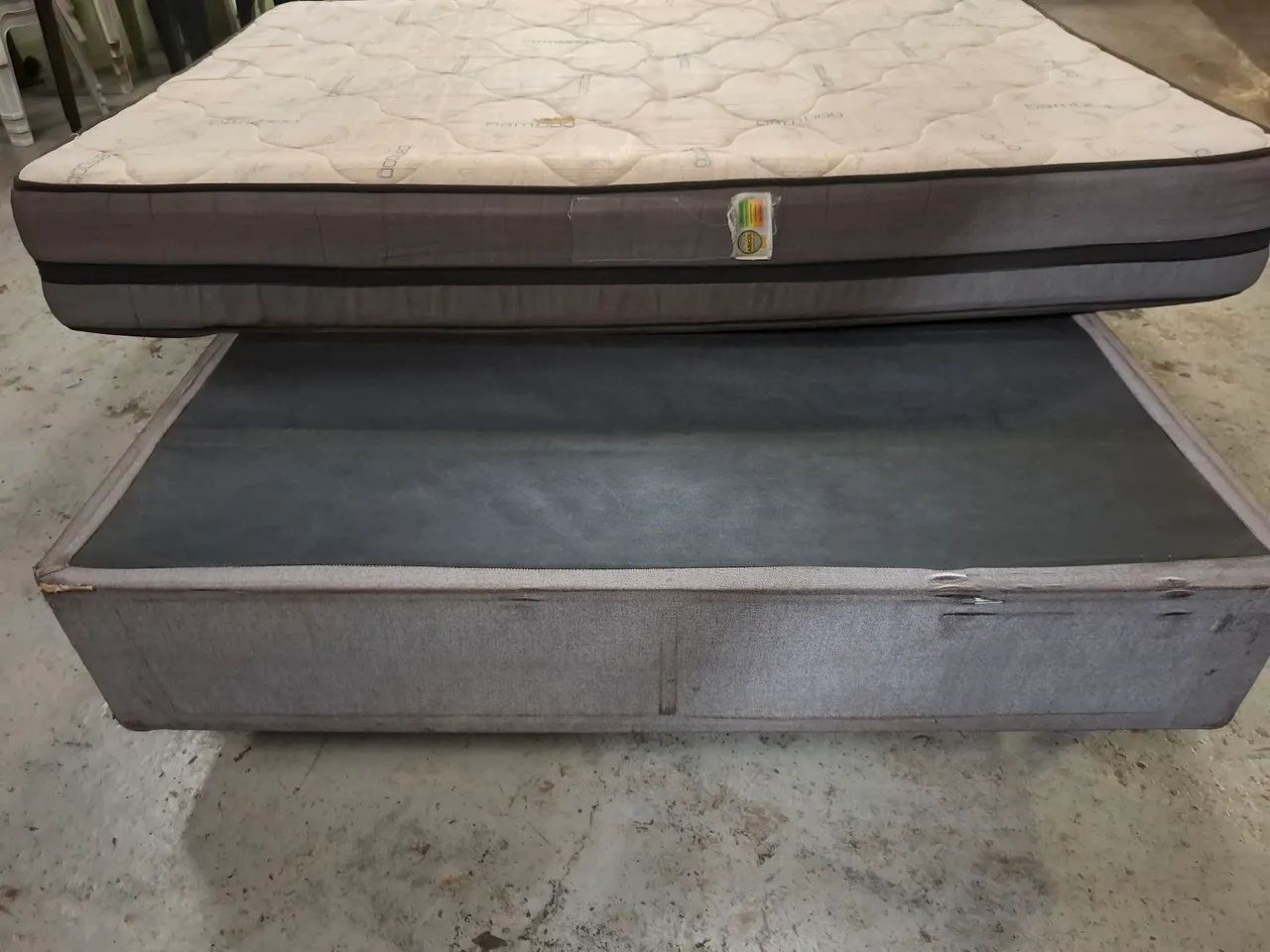 Cama Box casal com colchão  - Foto 4