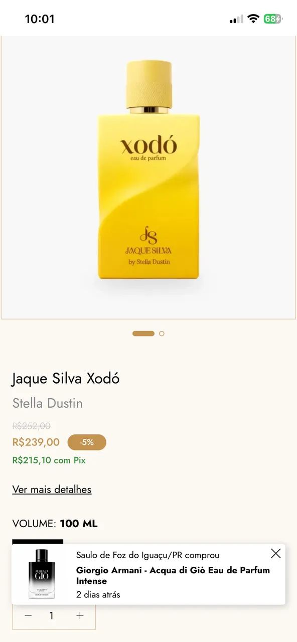 Perfume Xodó 