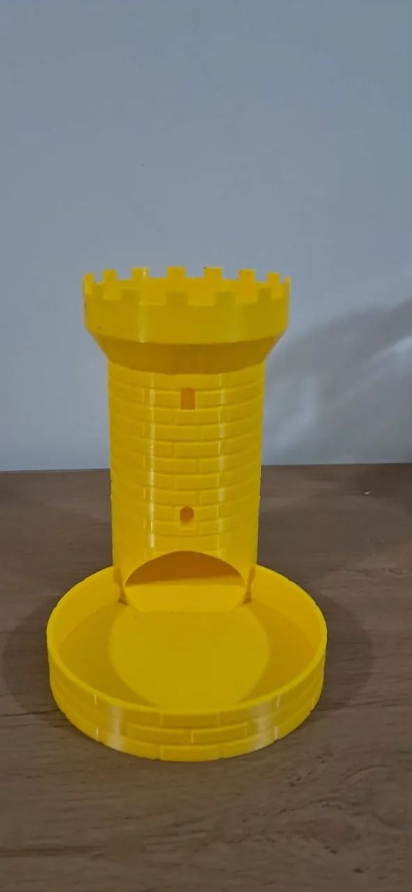 Torre de Dados Castelo RPG (Dice Tower Amarela) - Foto 2