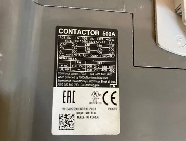 Contator WEG CWM500 - NUNCA USADO - Avaria de Transporte (Peças Novas) - Foto 2