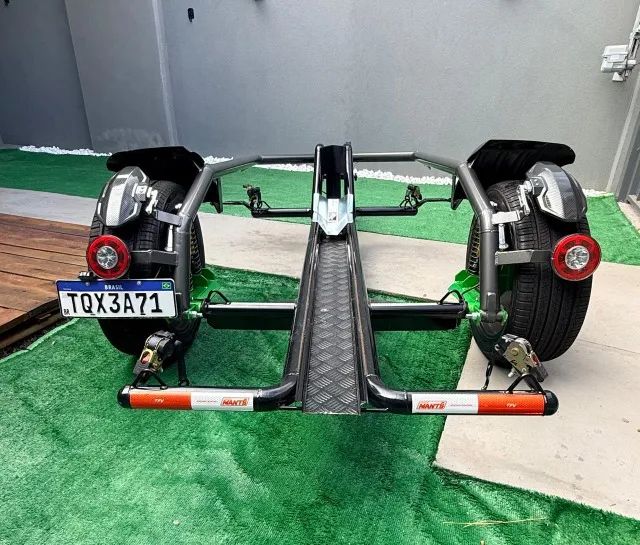 Carretinha basculante TOP!!! (reboque) para moto - Foto 6