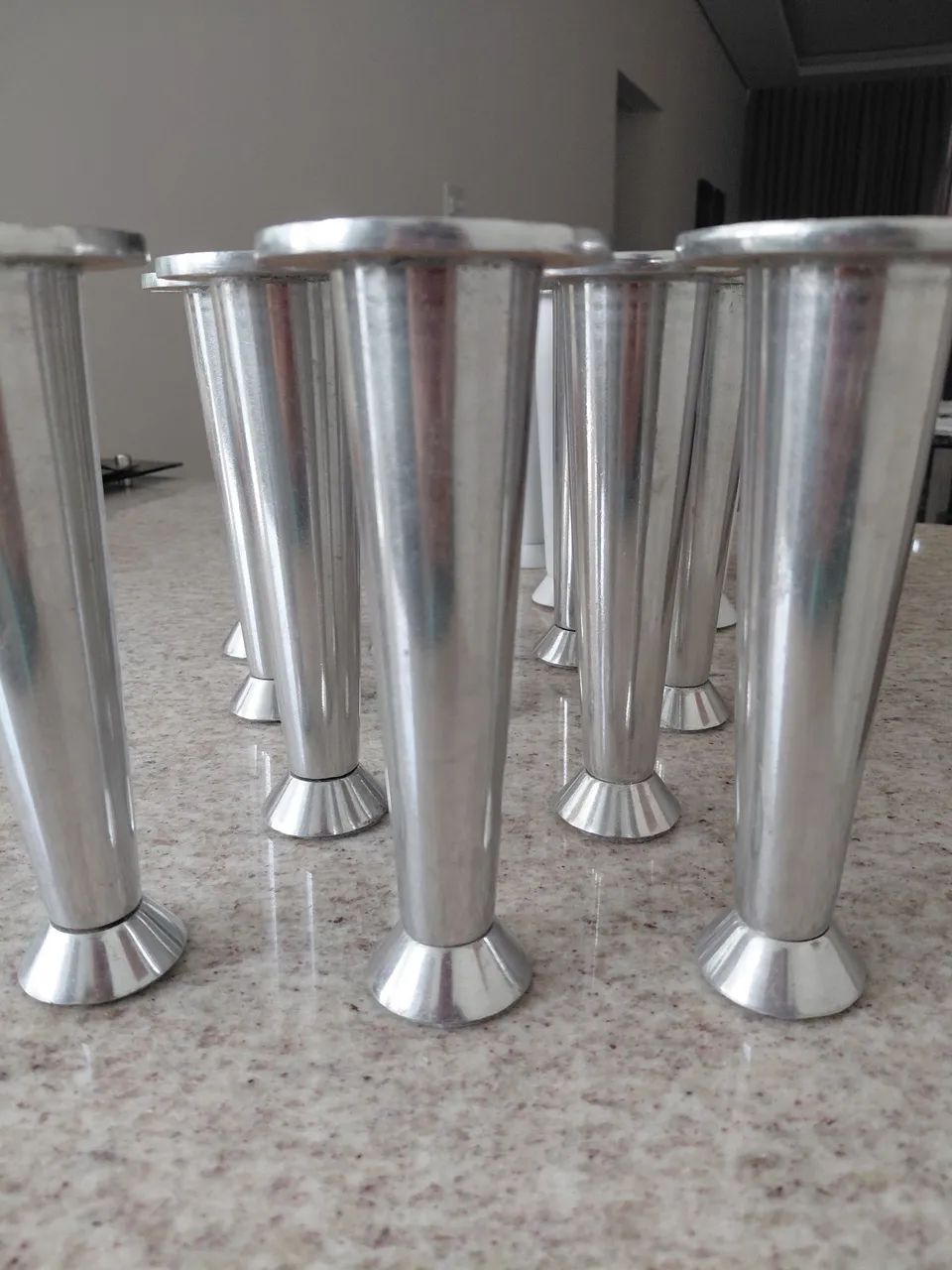 Pés de aço inox 