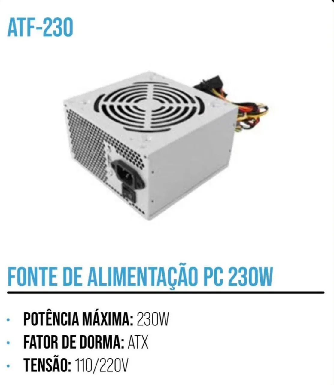 Fonte de alimentação para Pc 