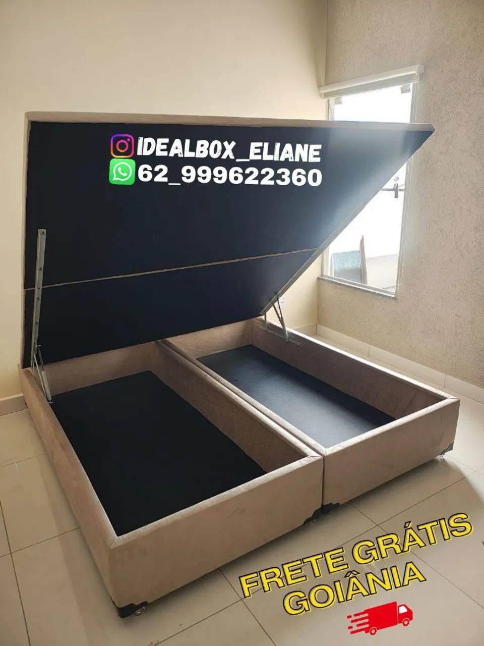 Box baú super king 193×203 - baú chapado