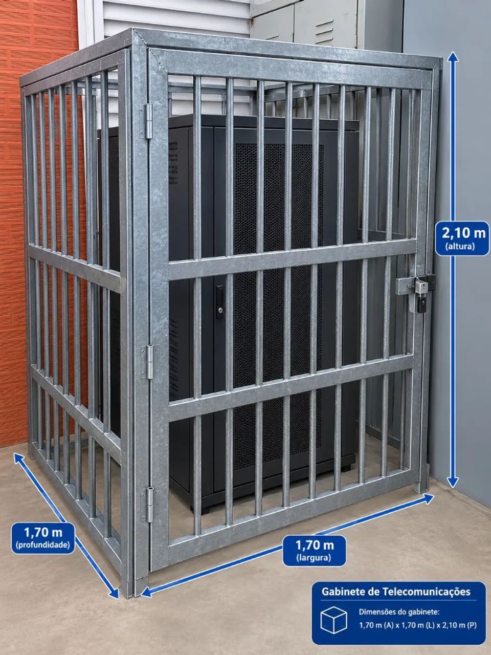 Gradil para proteção de gabinetes e racks - Foto 4