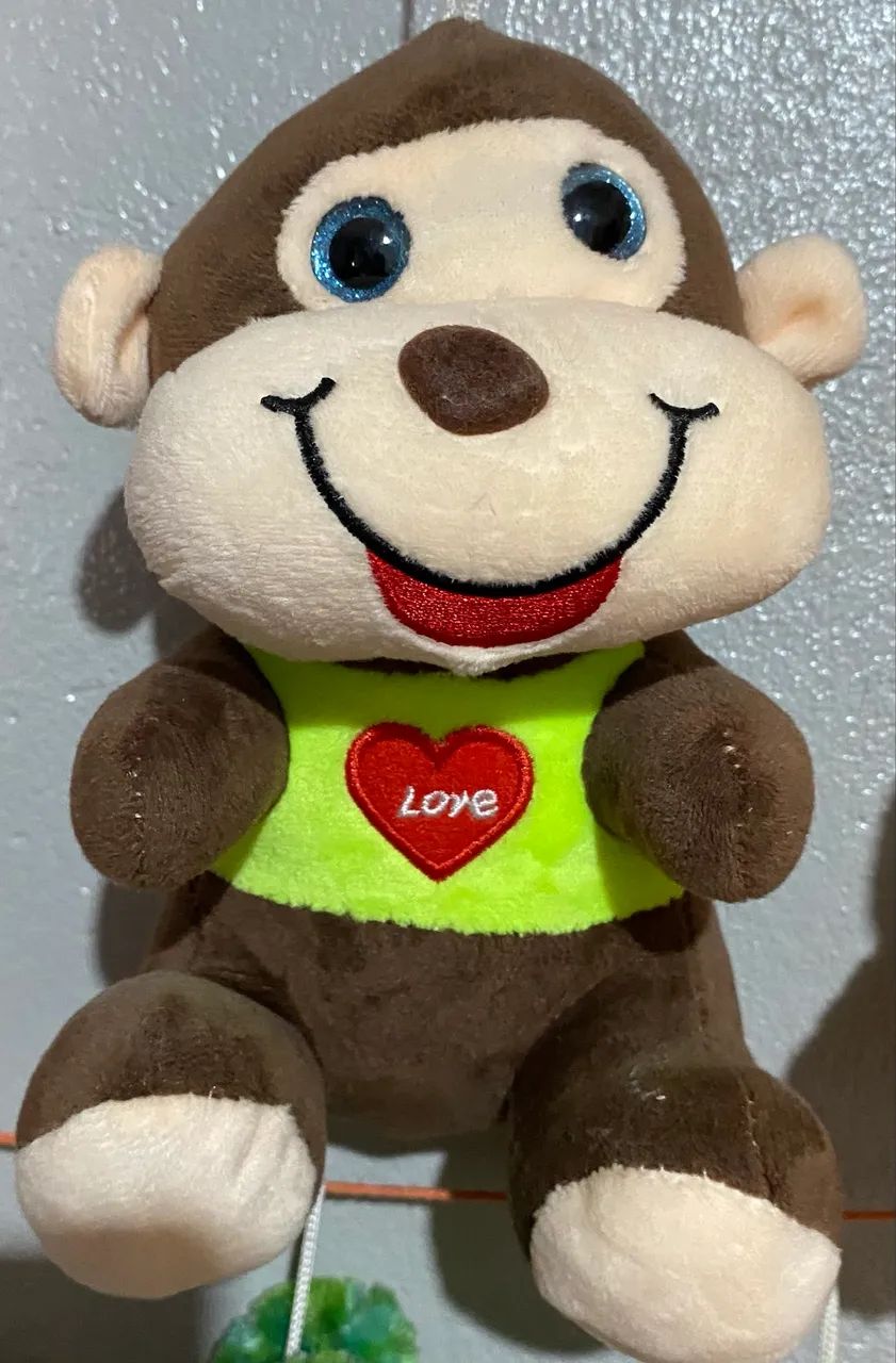 Pelúcia Macaquinho Love 
