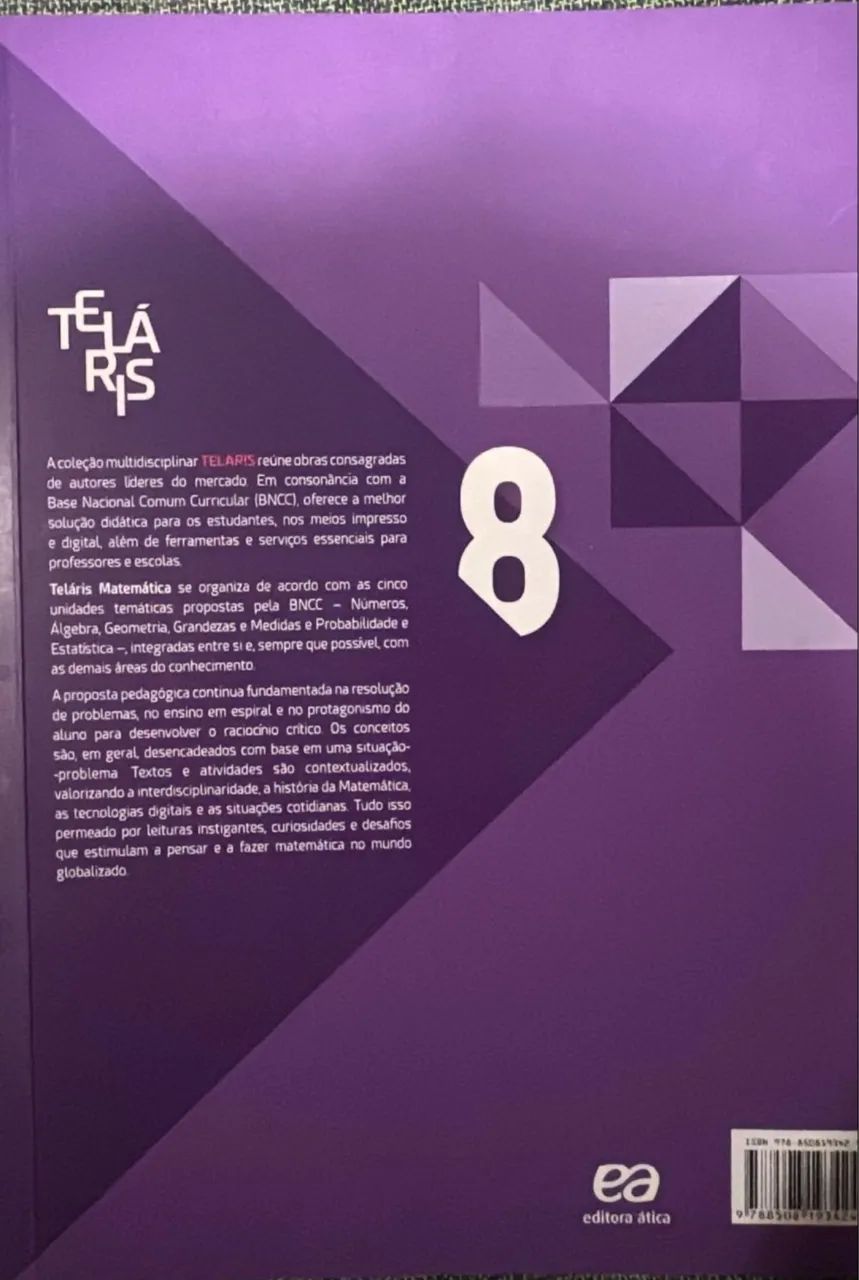 Livro: Matemática Teláris - 8 ano - livro e caderno de atividades - editora Áticos  - Foto 4