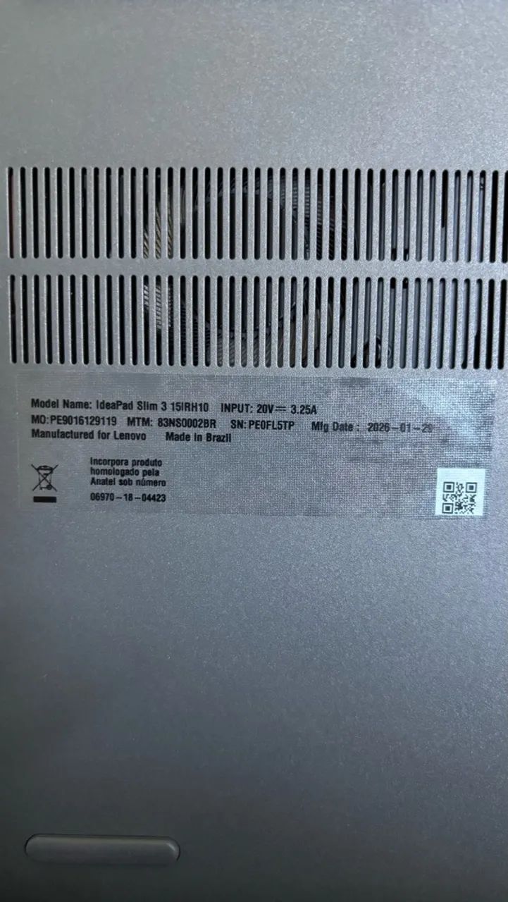 Notebook Lenovo Core i5 13º Geração 8gb RAM 512GB - Foto 3
