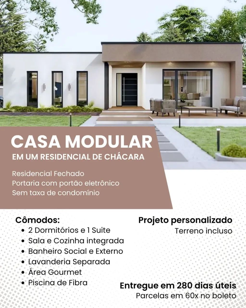 CONSTRUA UMA CHÁCARA NOVA PERTO DA REPRESA